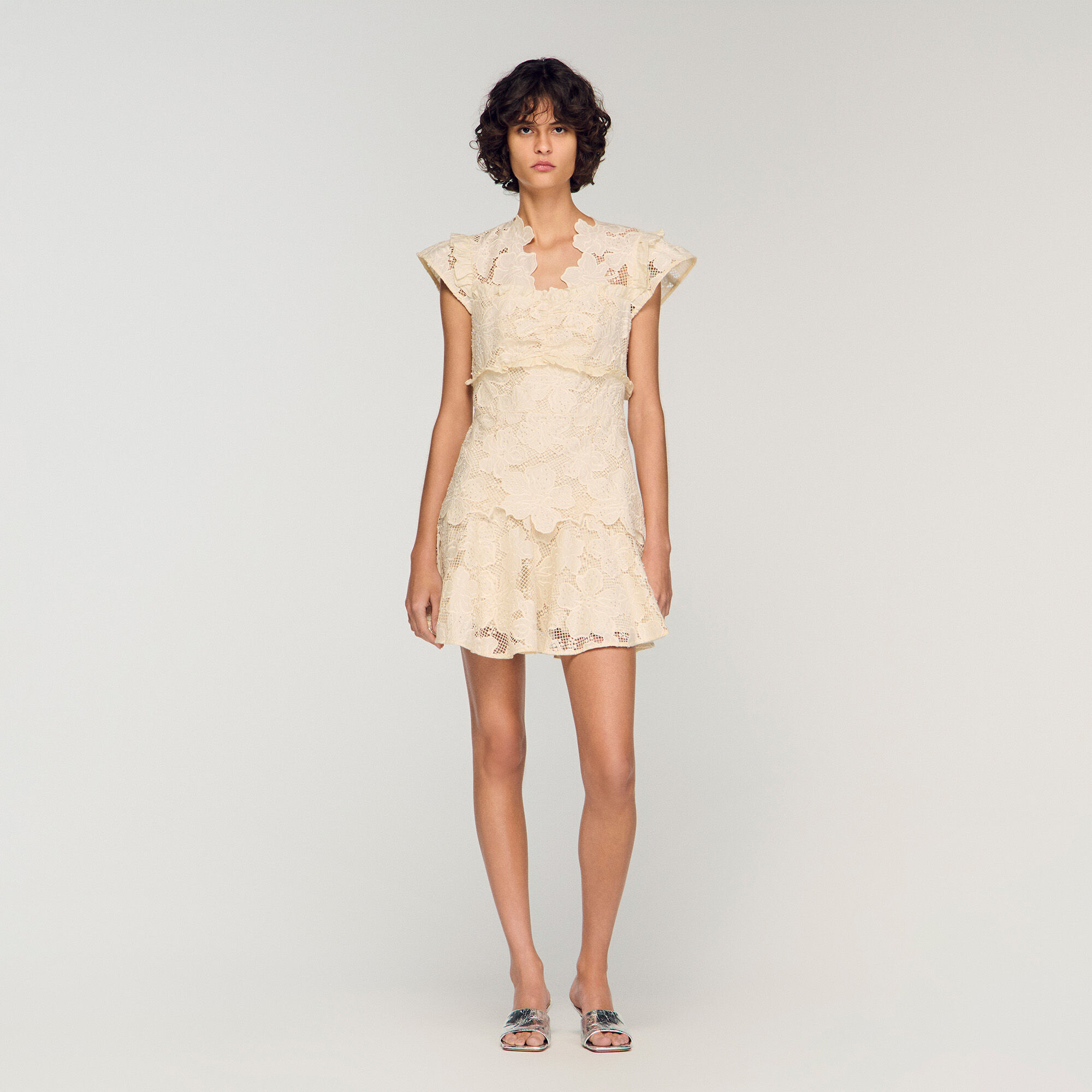 Minidress i guipure