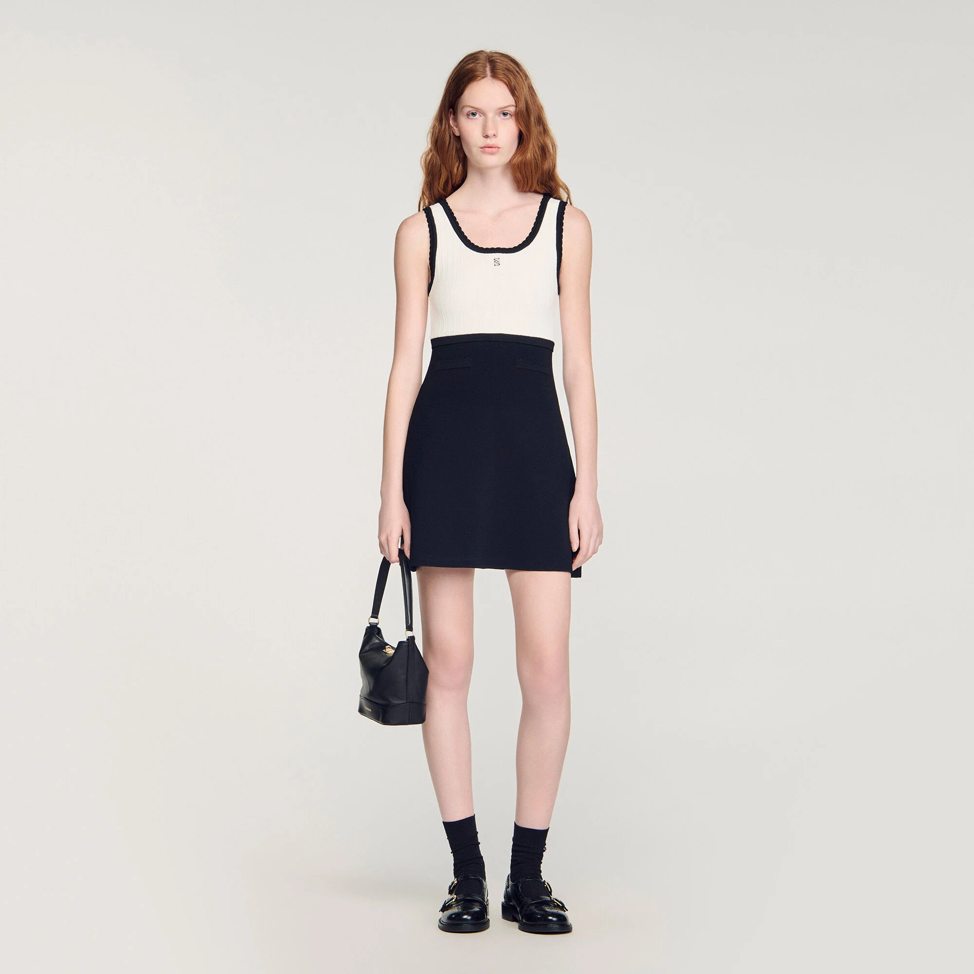 Tvåtonad strumpdress