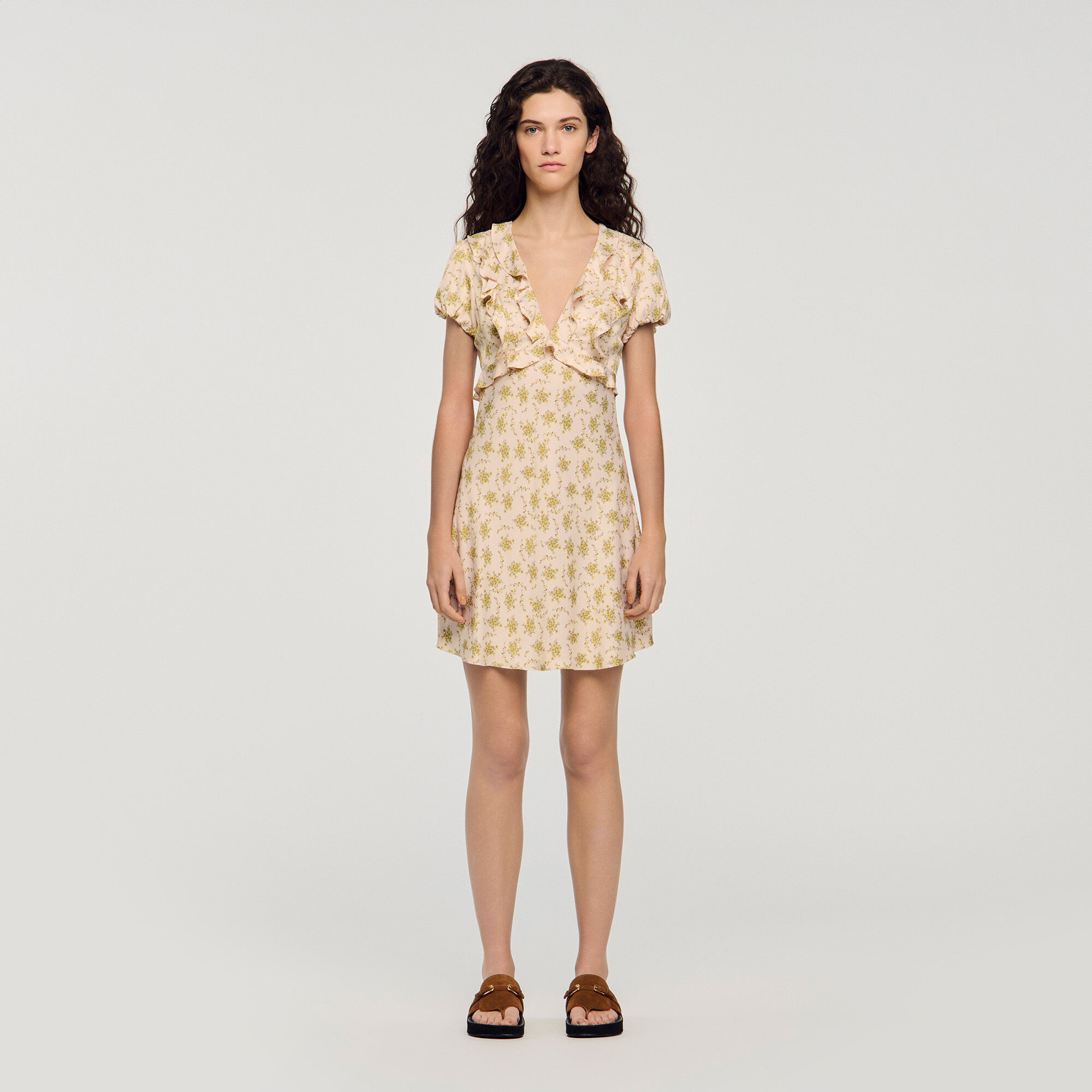 Blomstertryckt minidress