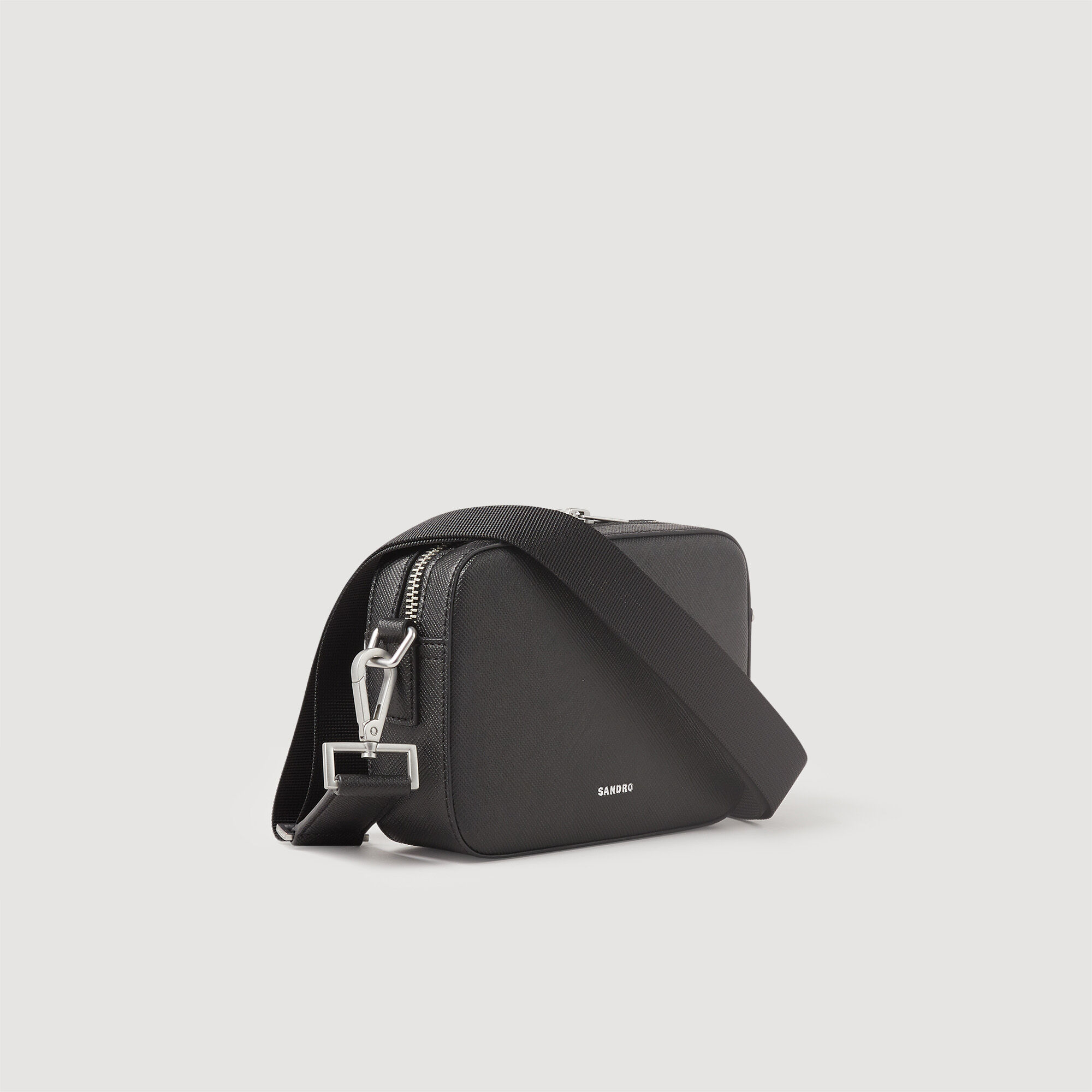 Liten återvunnen läderbagage