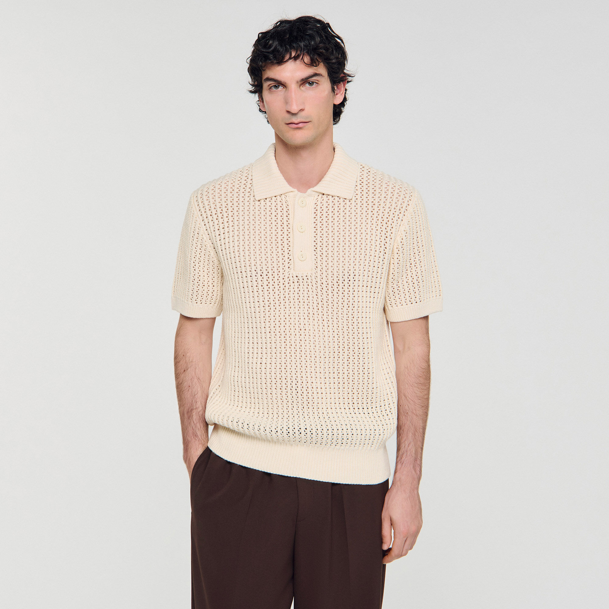 Cottonpolosjort med polokrave