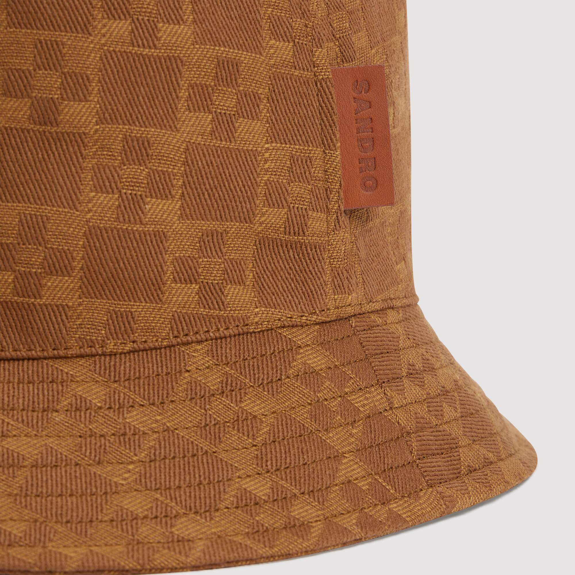 Denim buckethatt med patch