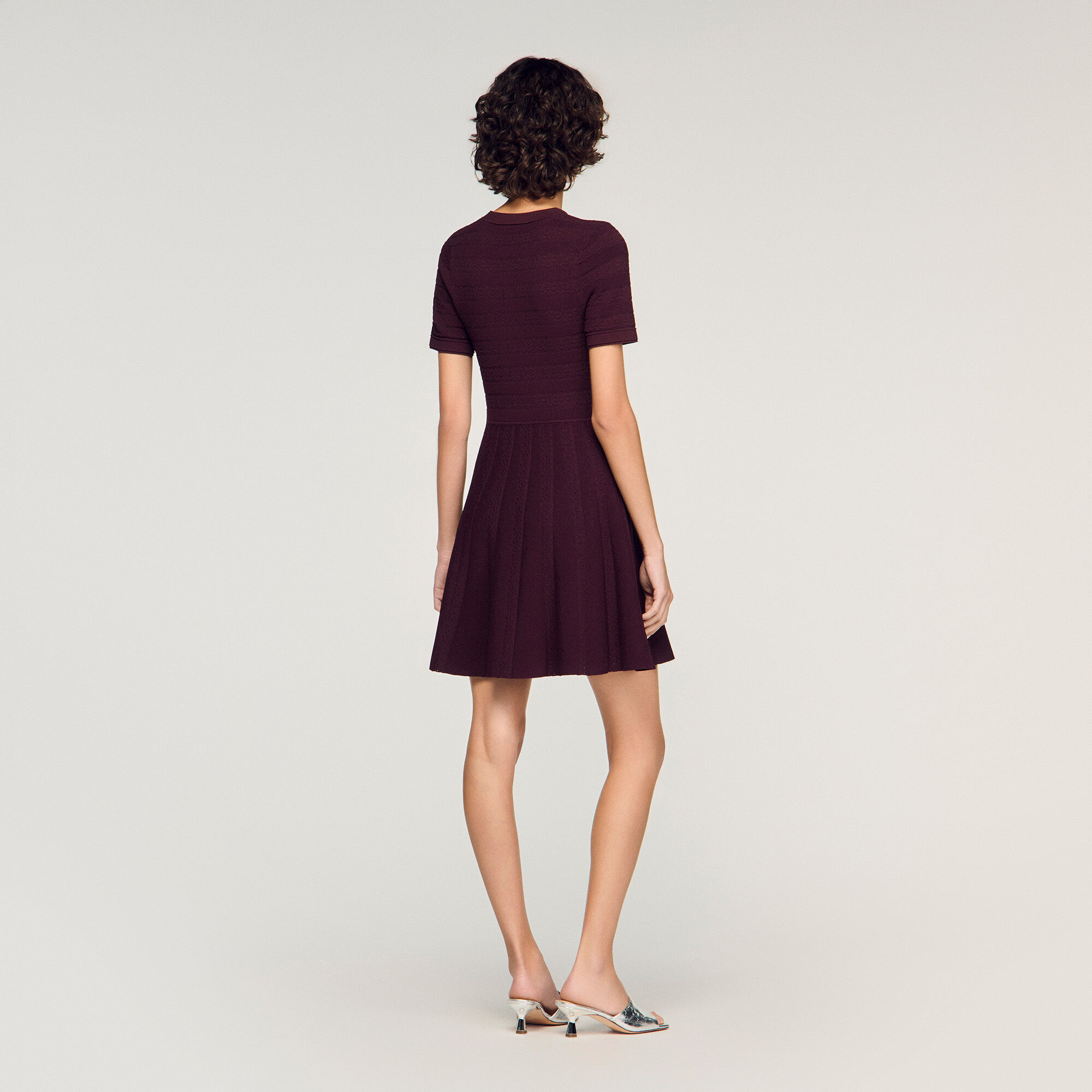Blomstertryckt tröja minidress