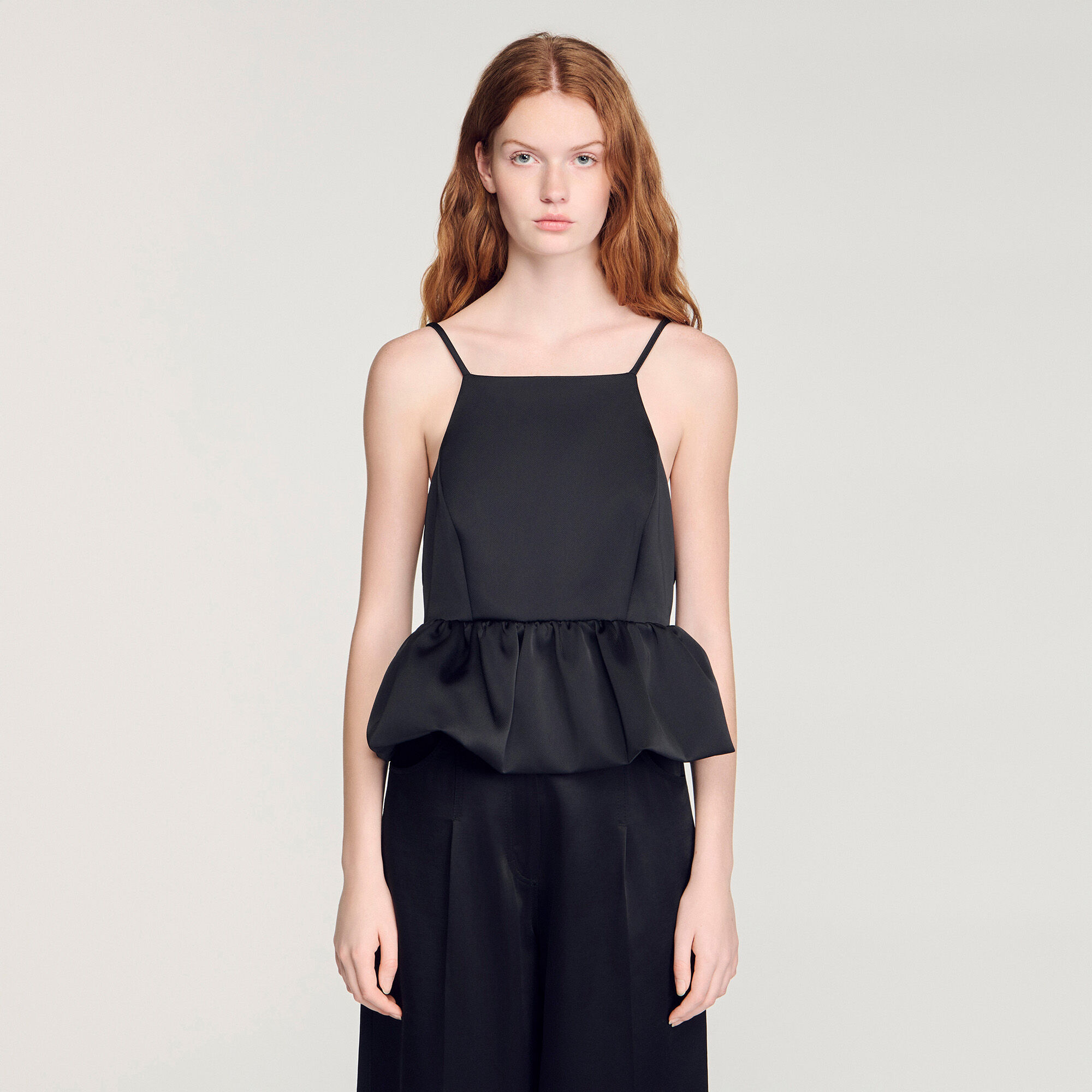 Peplum-kort top