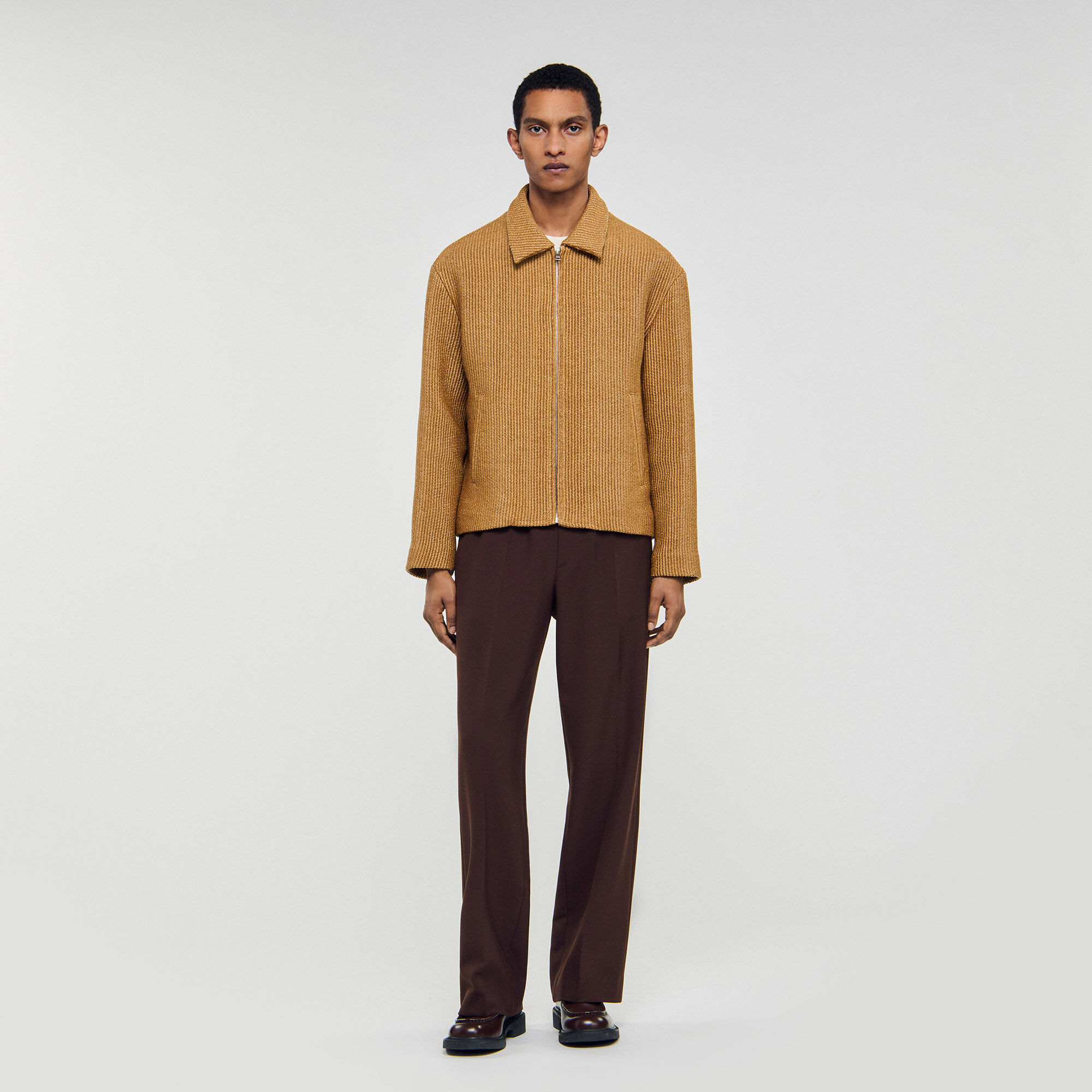 Vävad raffia jacka