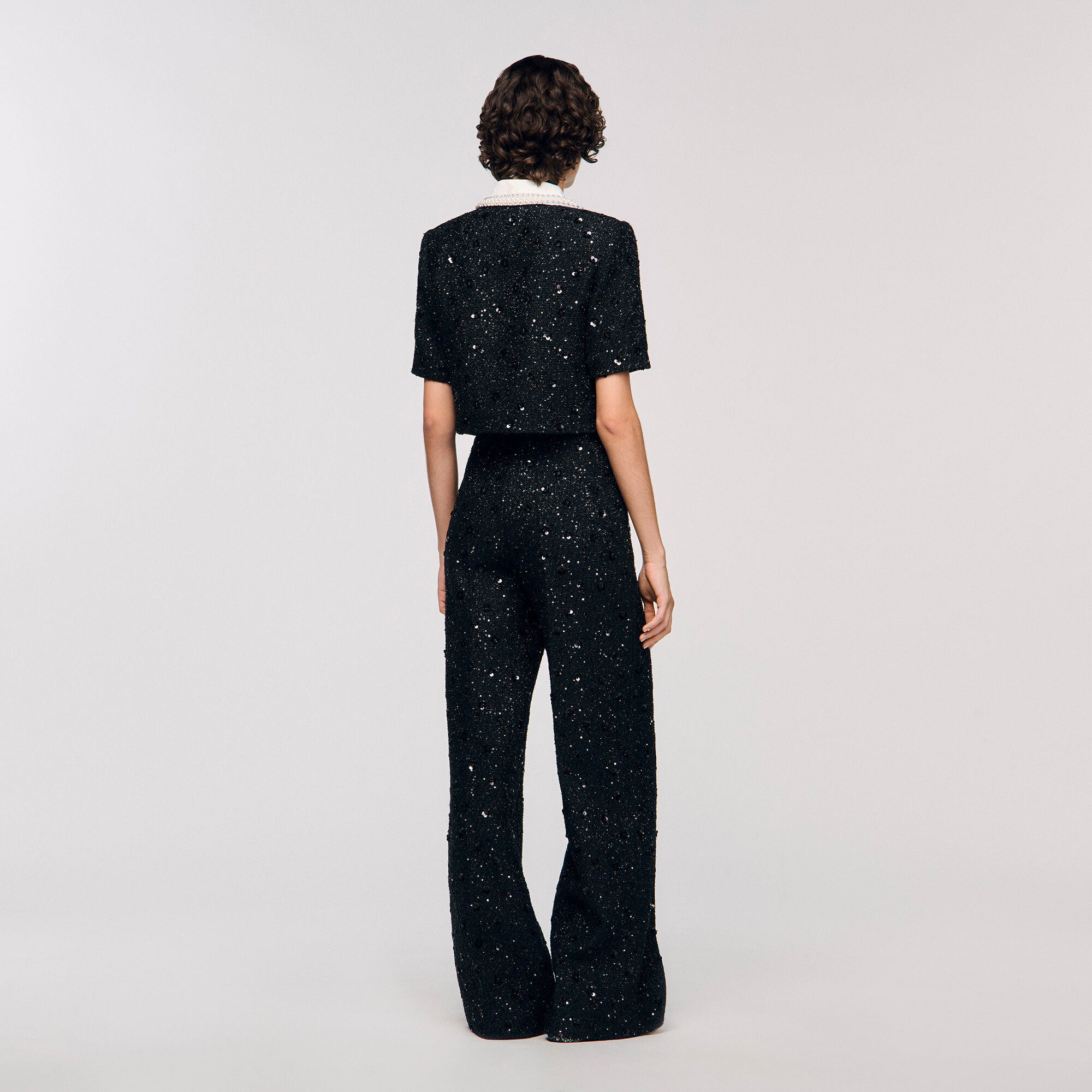 Strass tweedbyxor