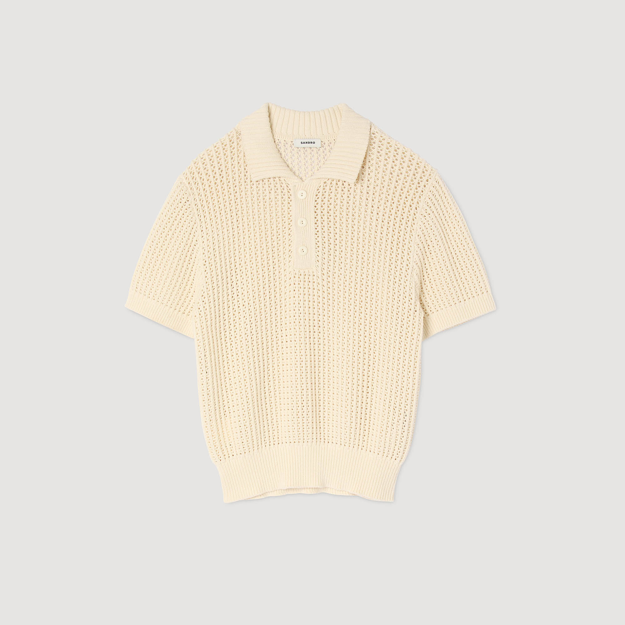 Cottonpolosjort med polokrave