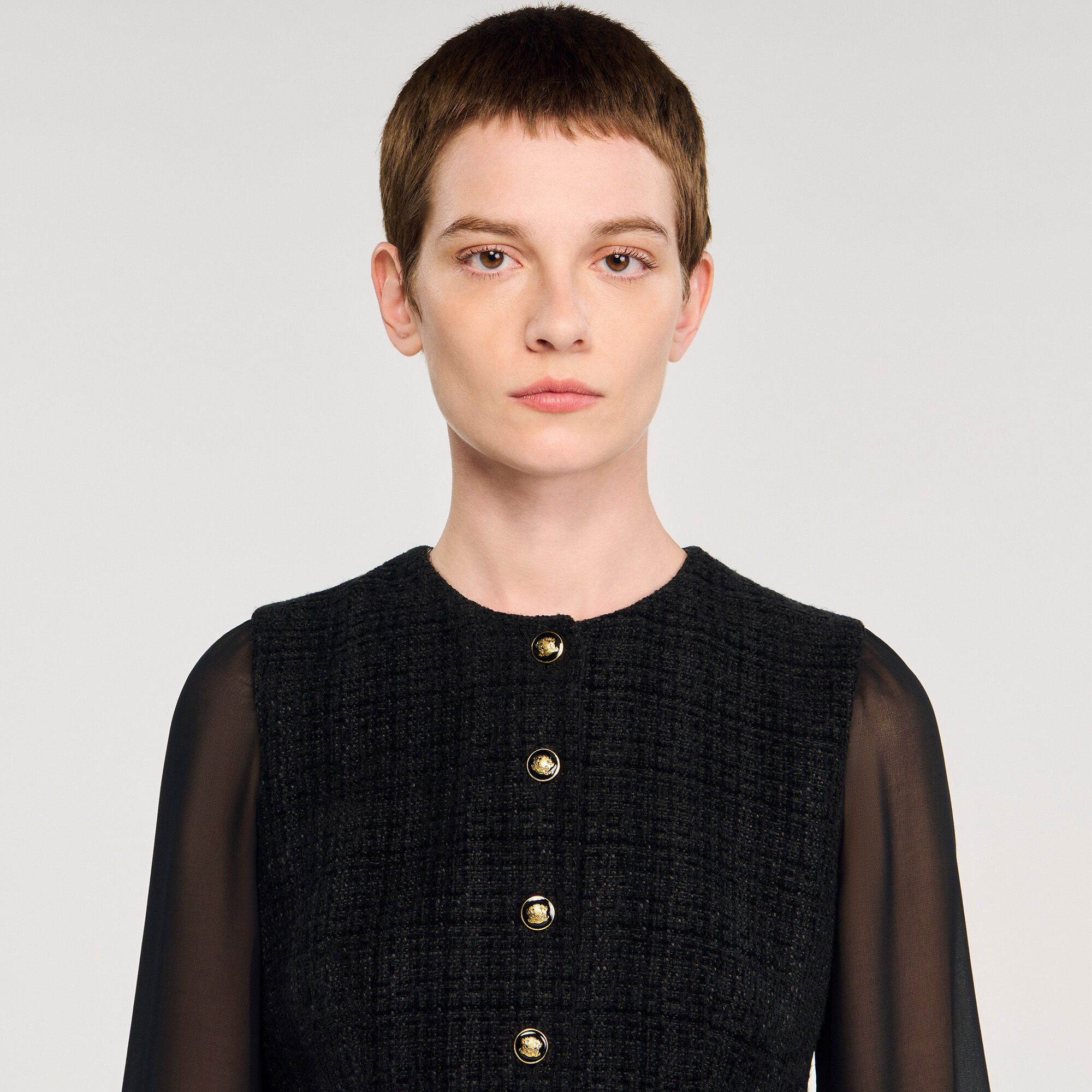 Långärmlad minidress