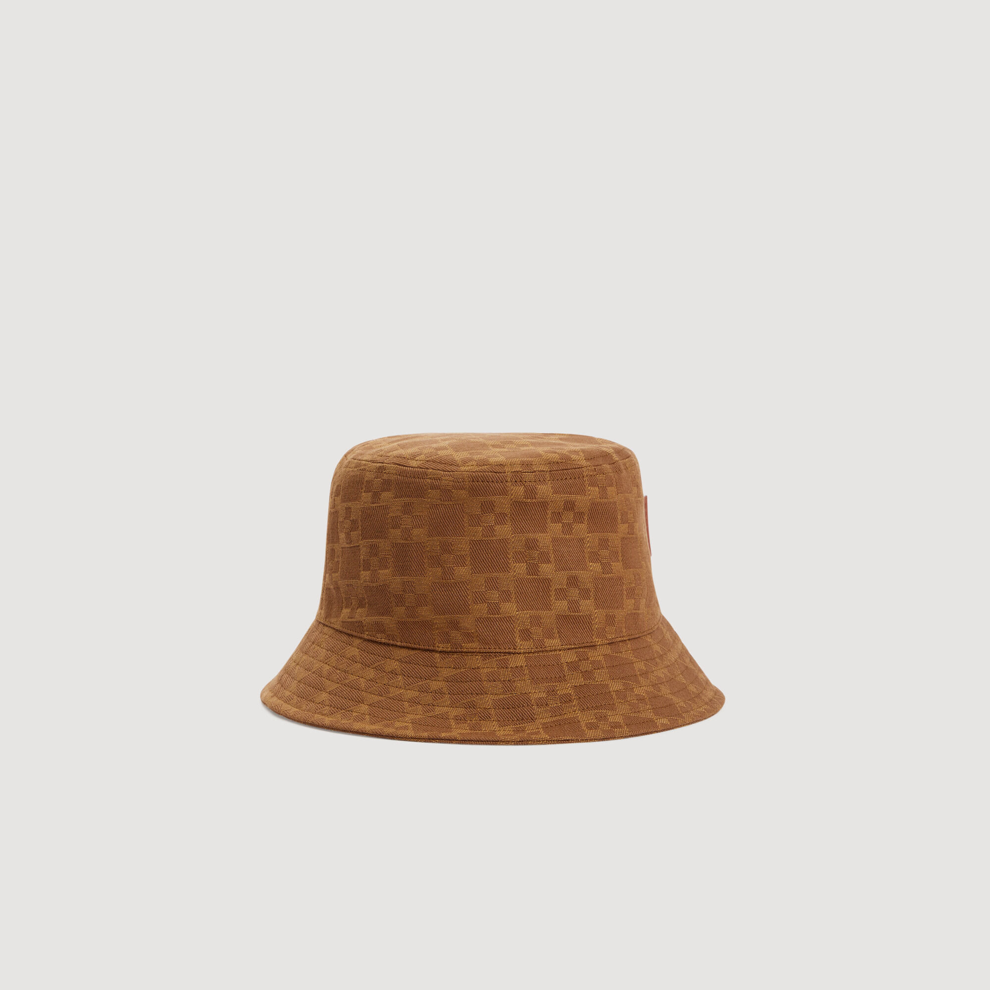 Denim buckethatt med patch