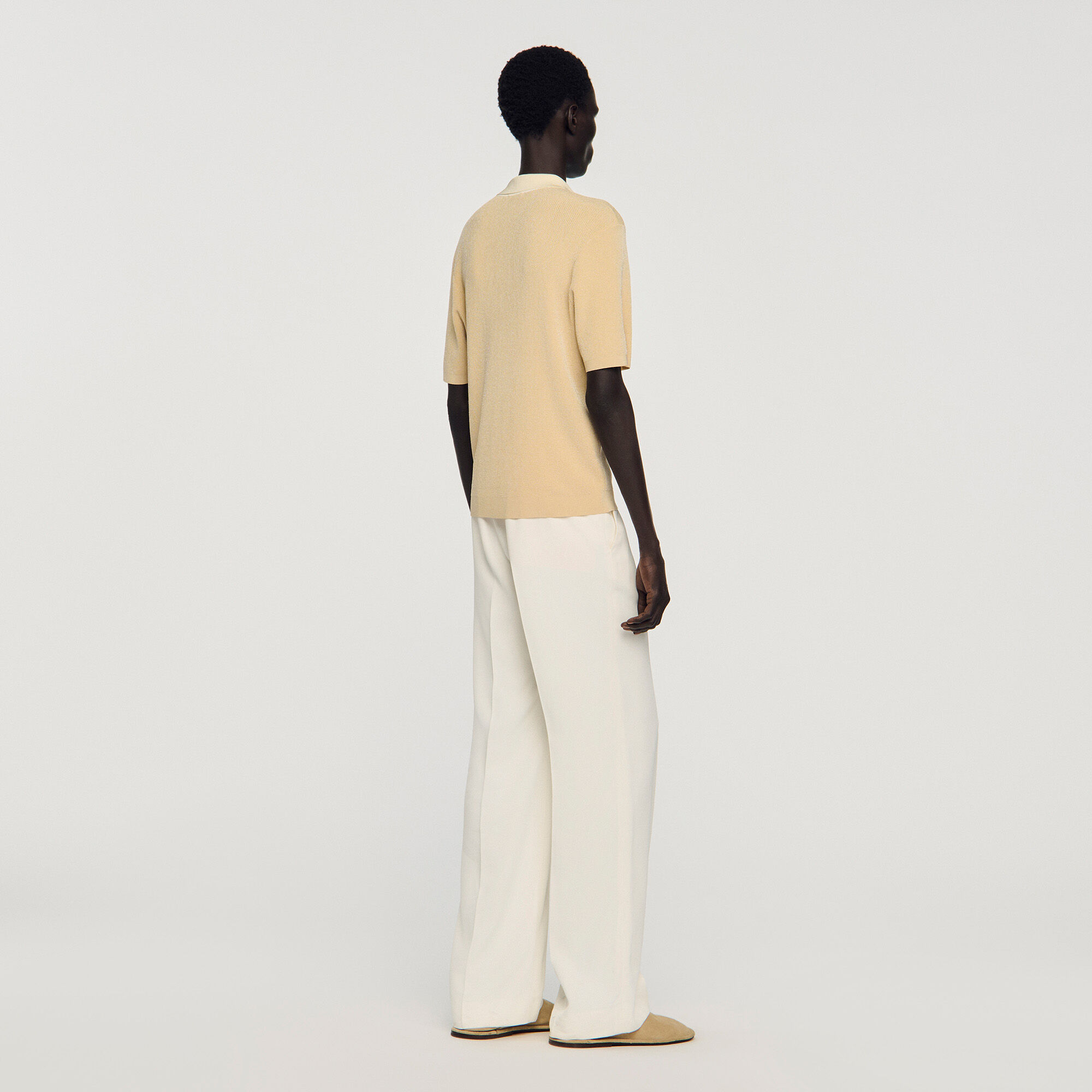 Tvåtonad poloshirt
