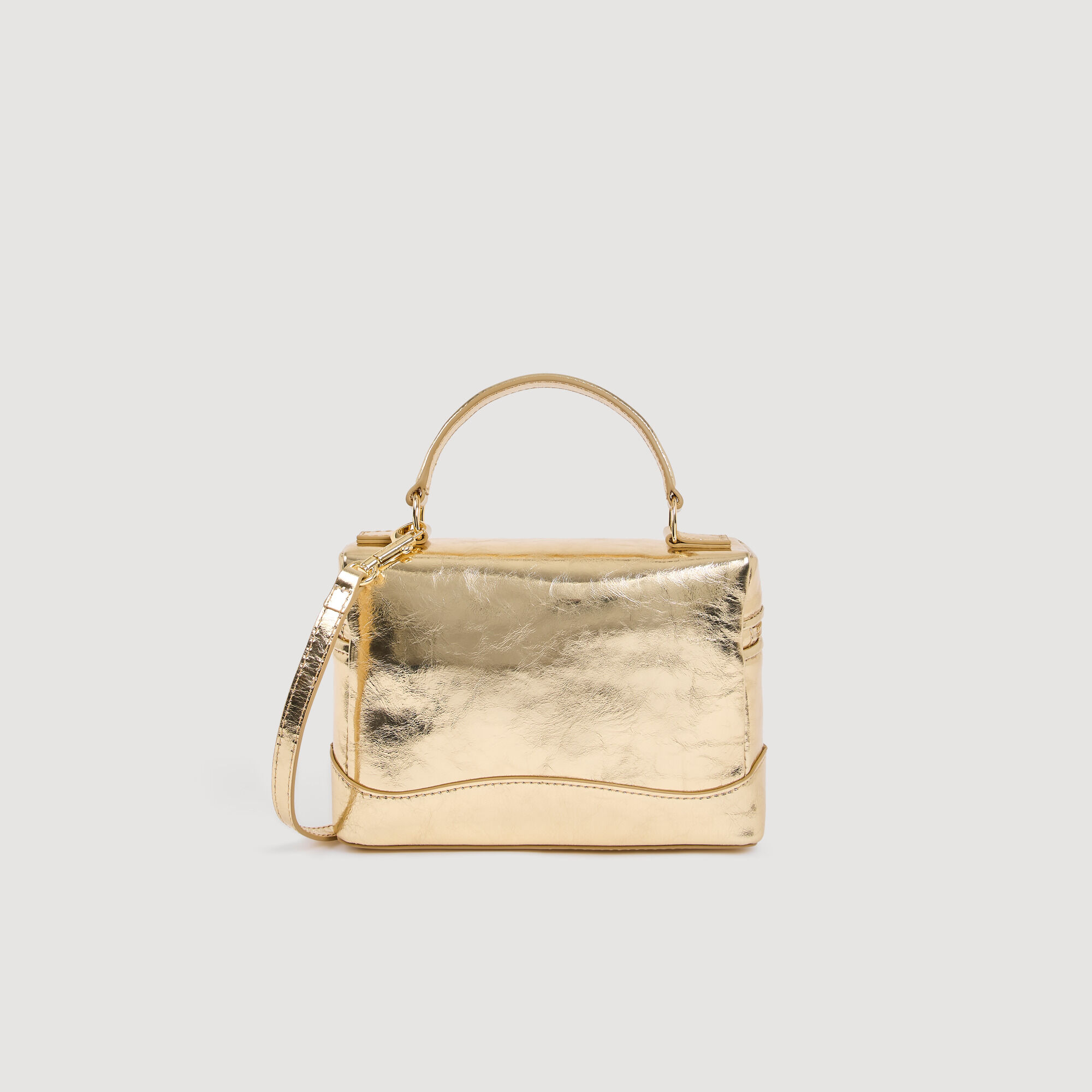 Tangolino metallisk läderbagage
