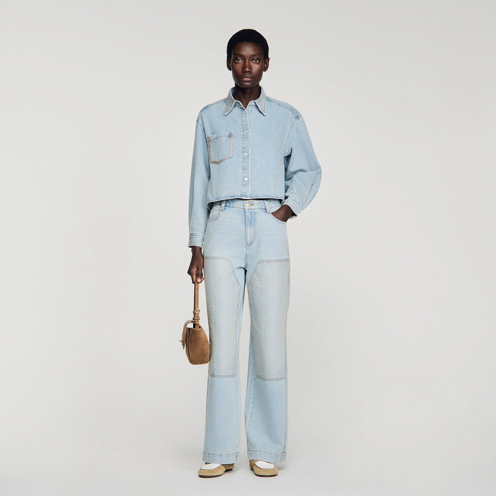 Strassklippt denimshirt