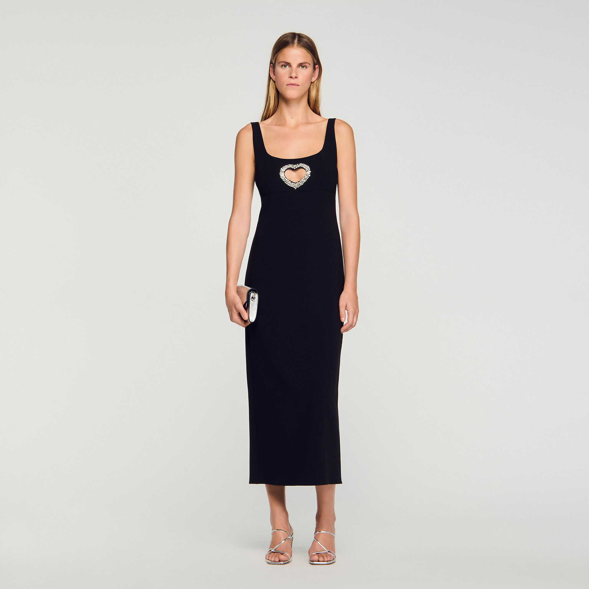 Hjärta maxidress med strass