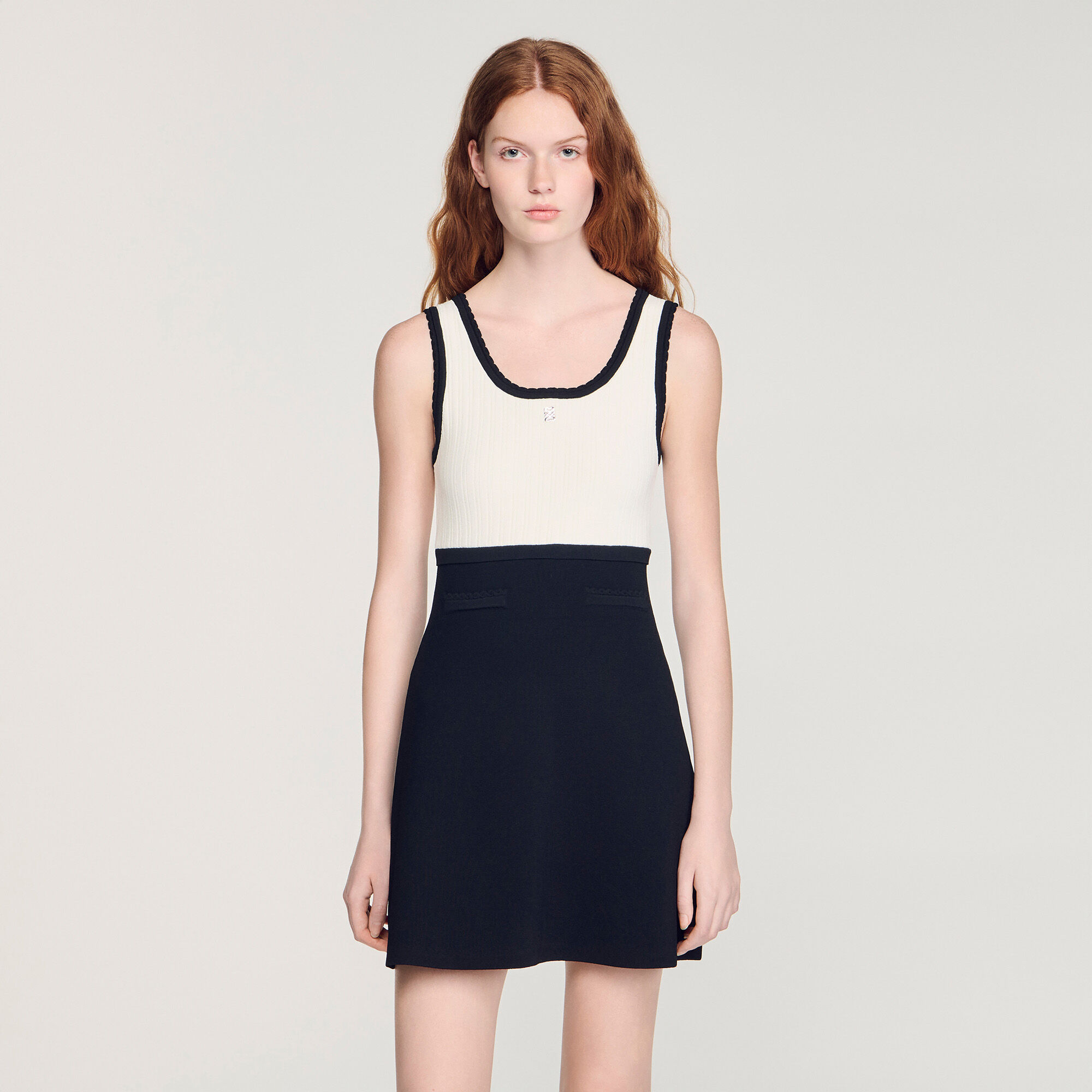 Tvåtonad strumpdress