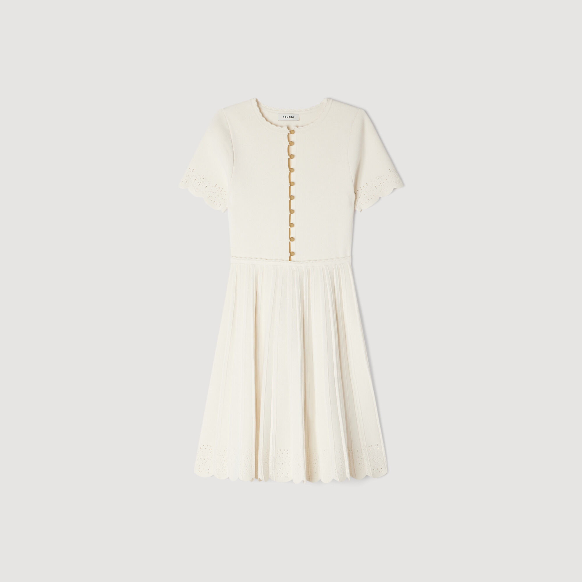 Pointelle-strumpa minidress