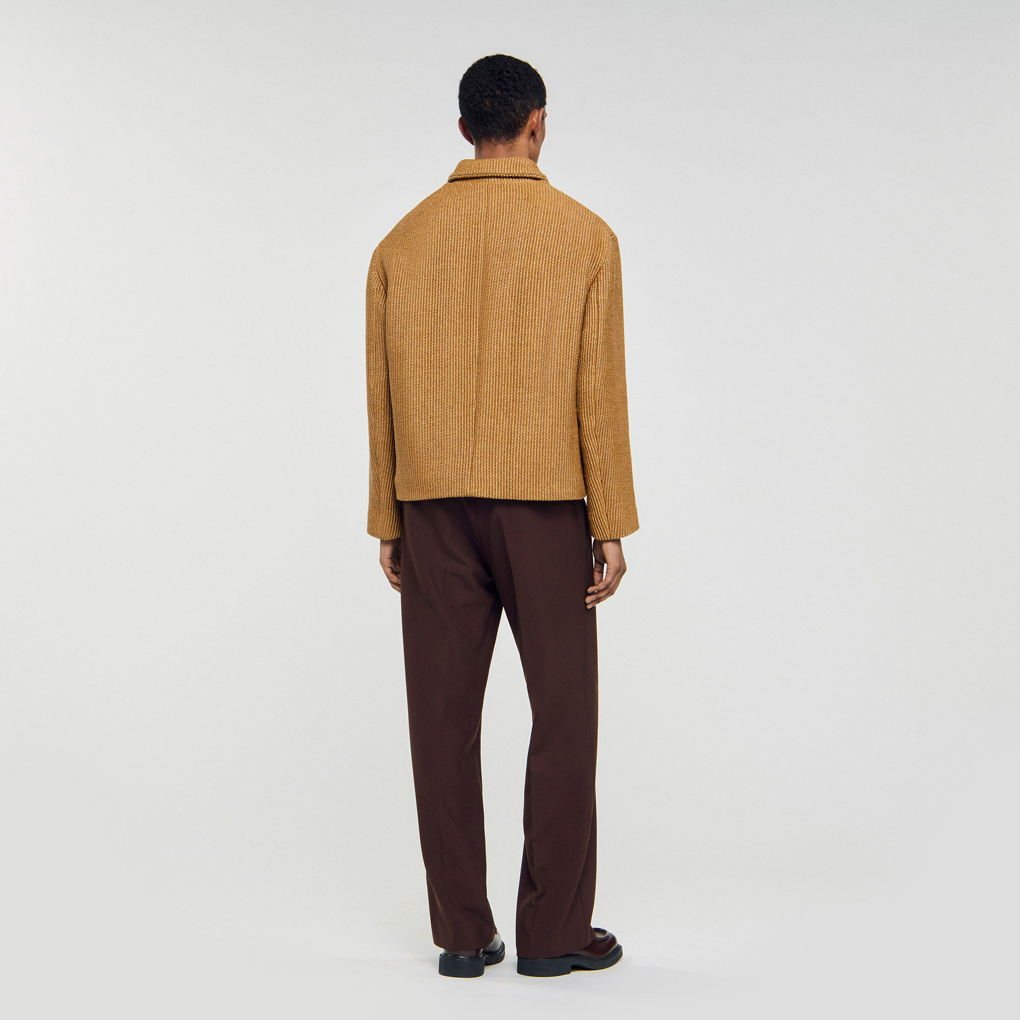 Vävad raffia jacka