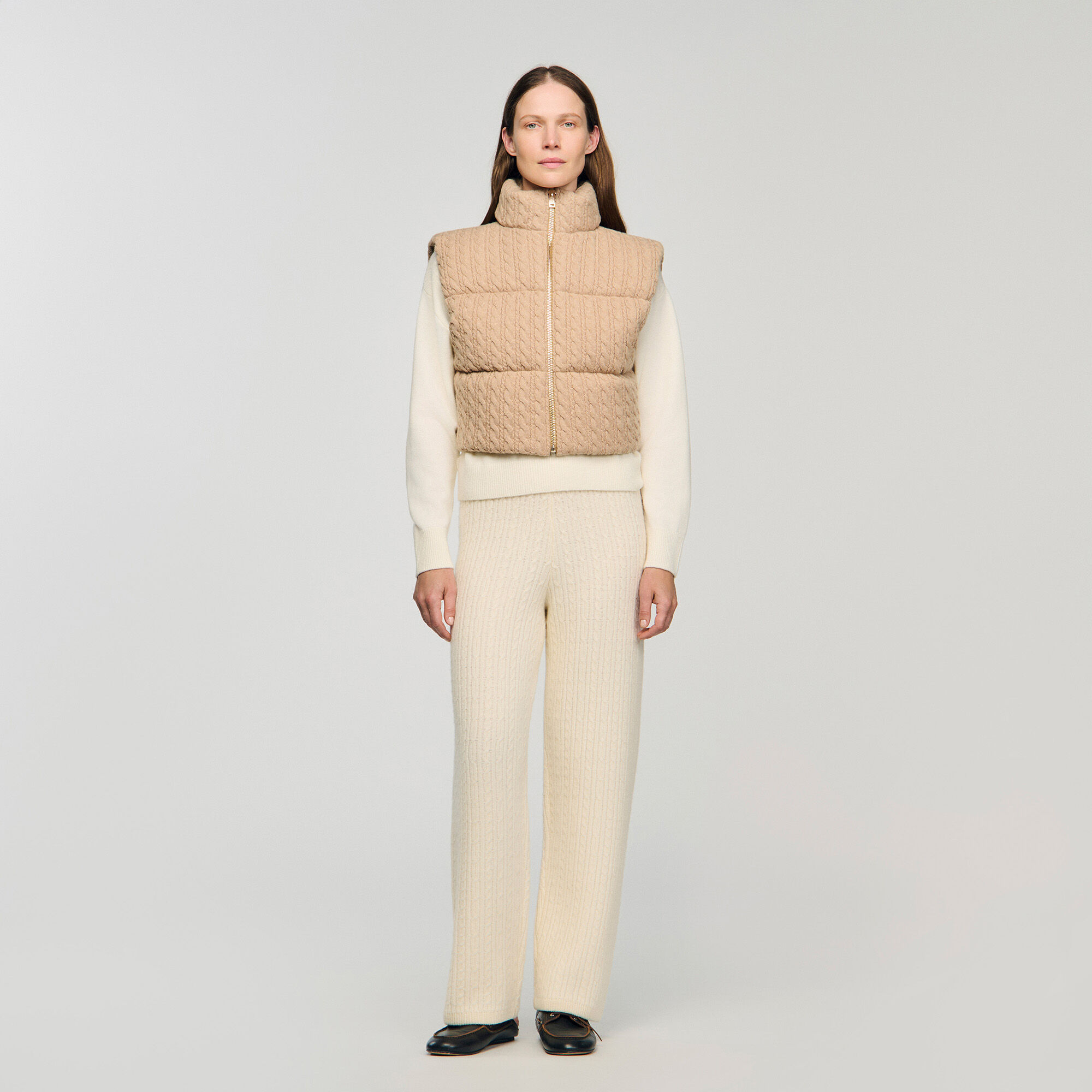 Kortärmad foderad vest