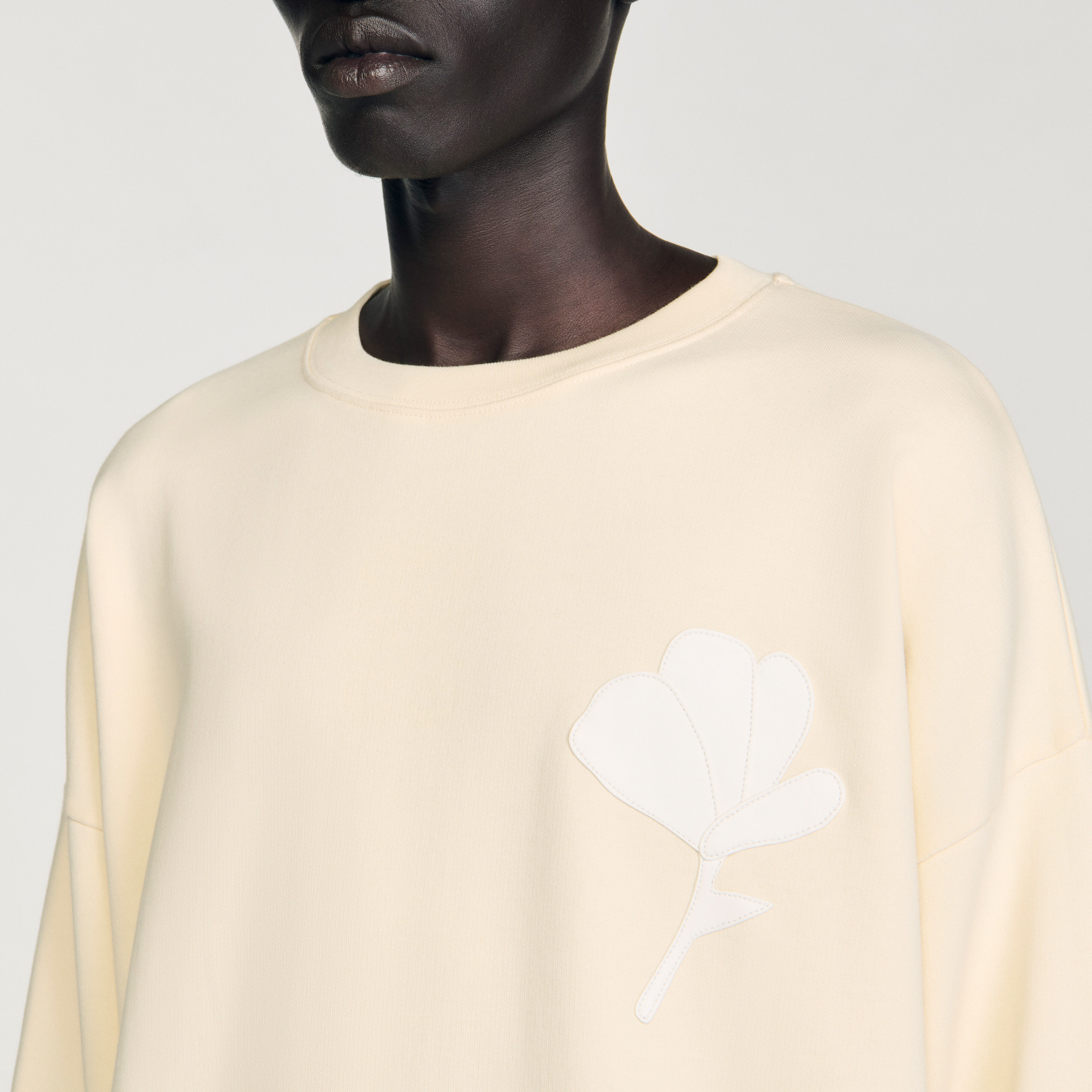 Tröja med blomsterruta