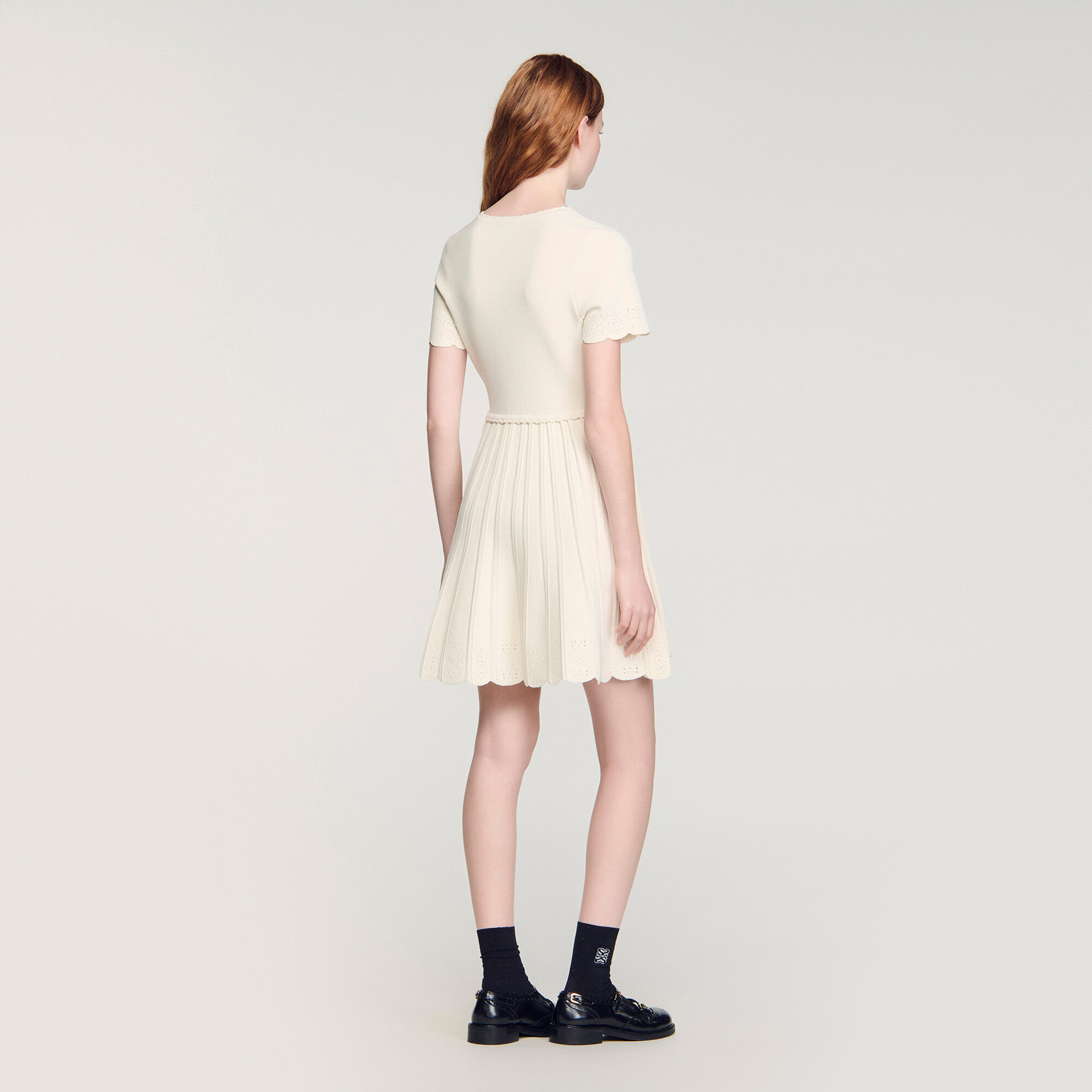Pointelle-strumpa minidress