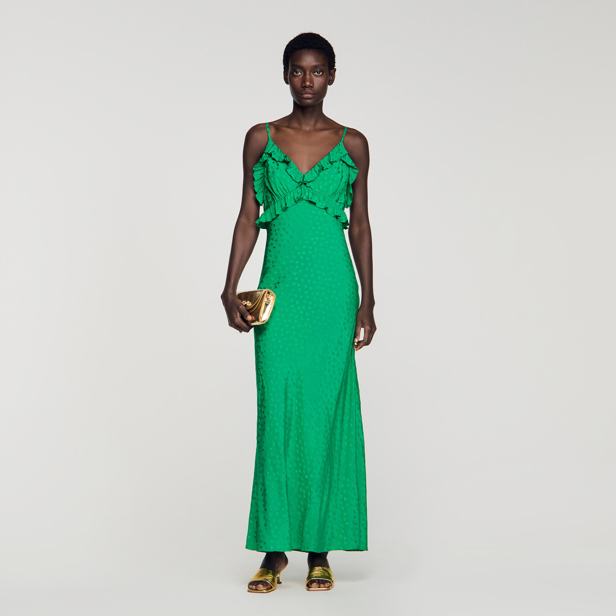 Maxidress med armhållare