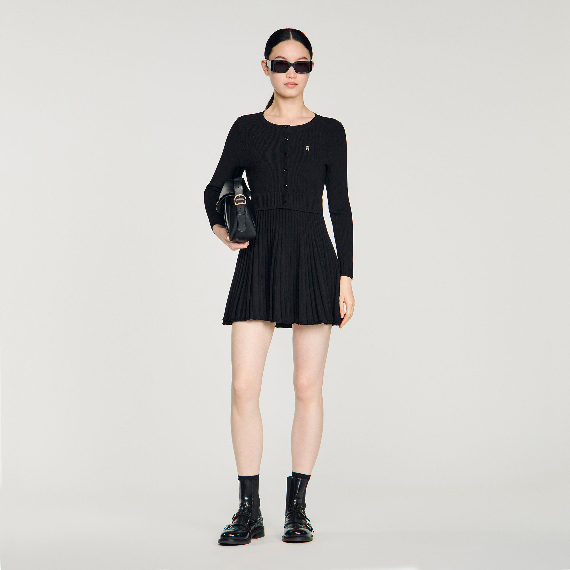 Flikkig kantad minidress