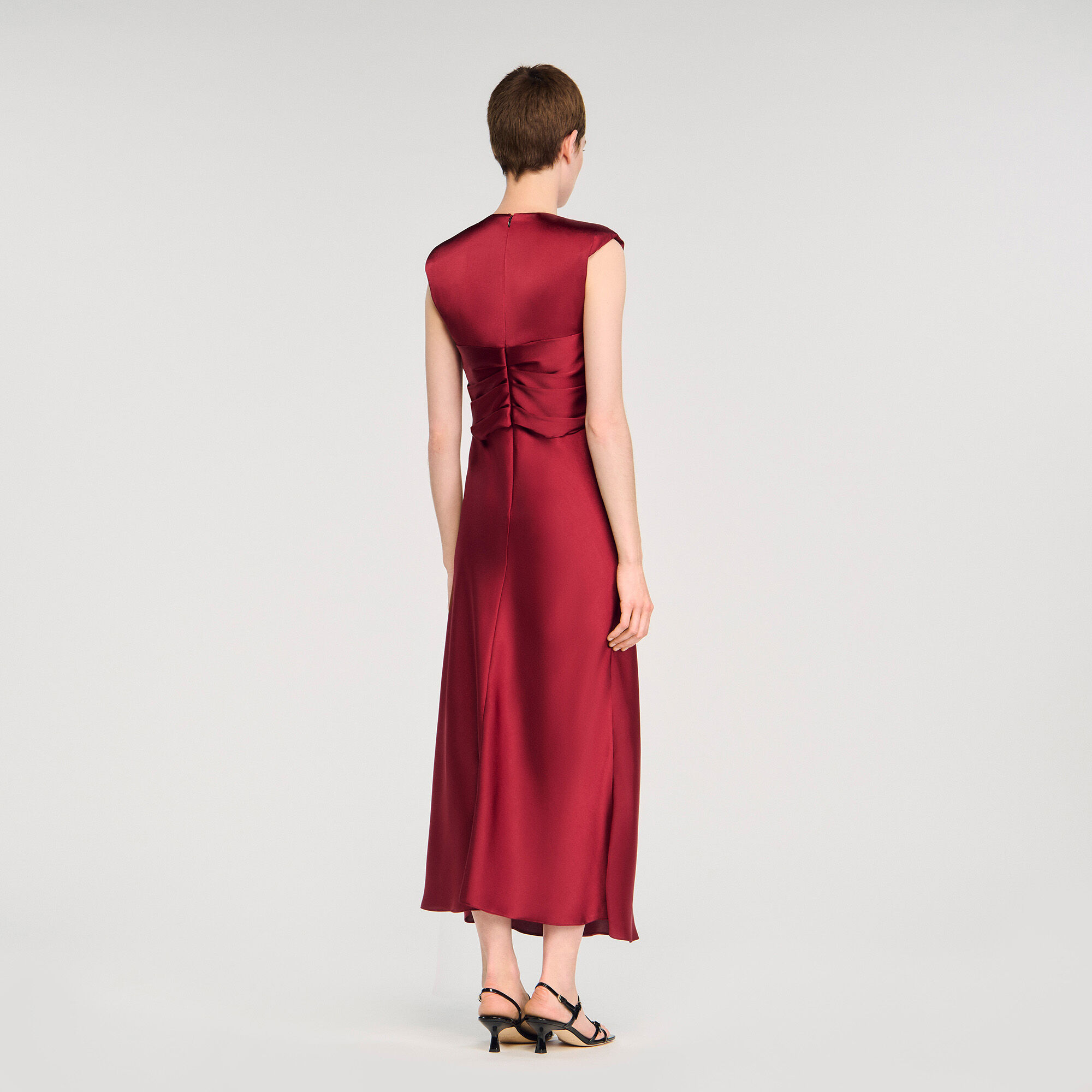 V-hals maxi dress