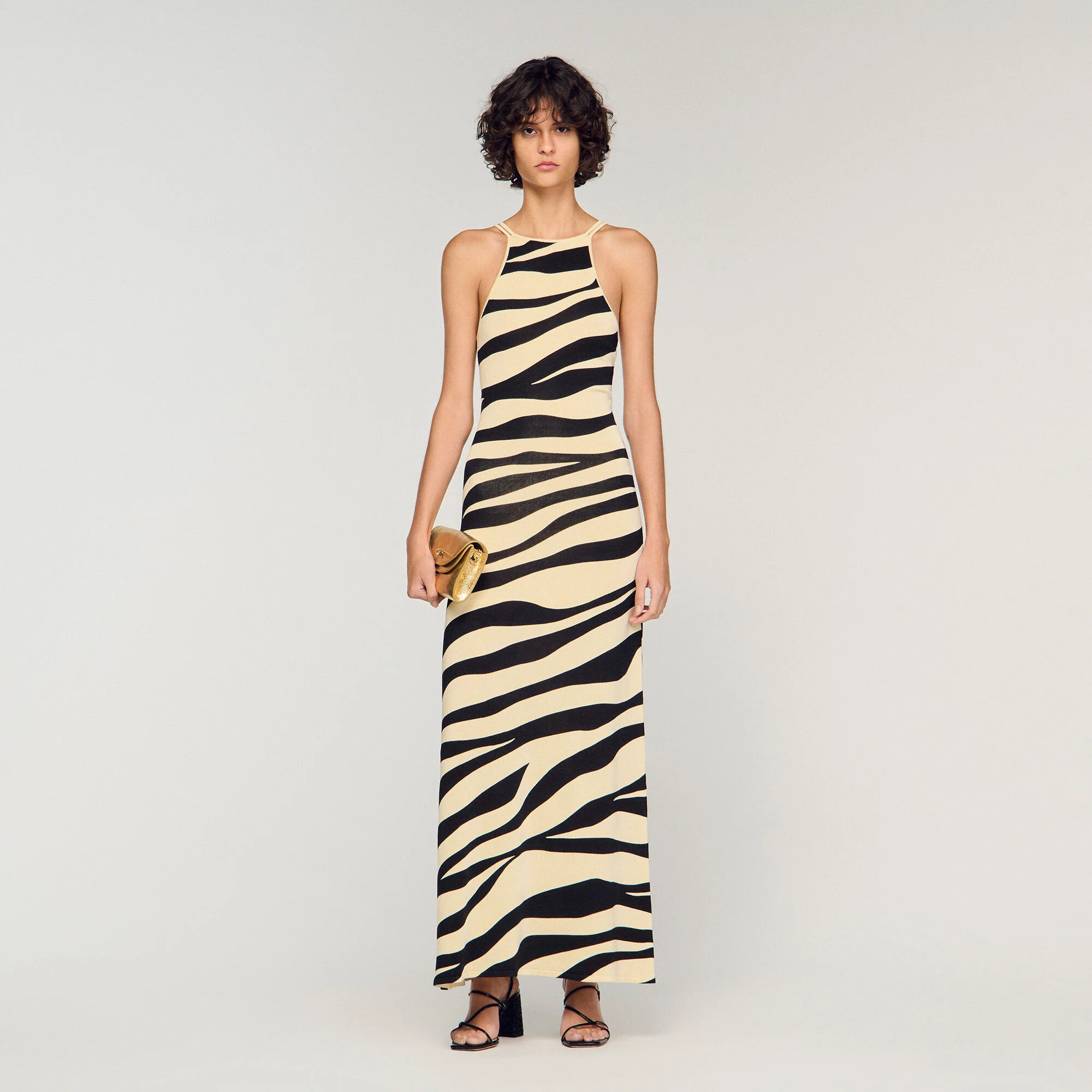 Zebrafärgad strumpdress
