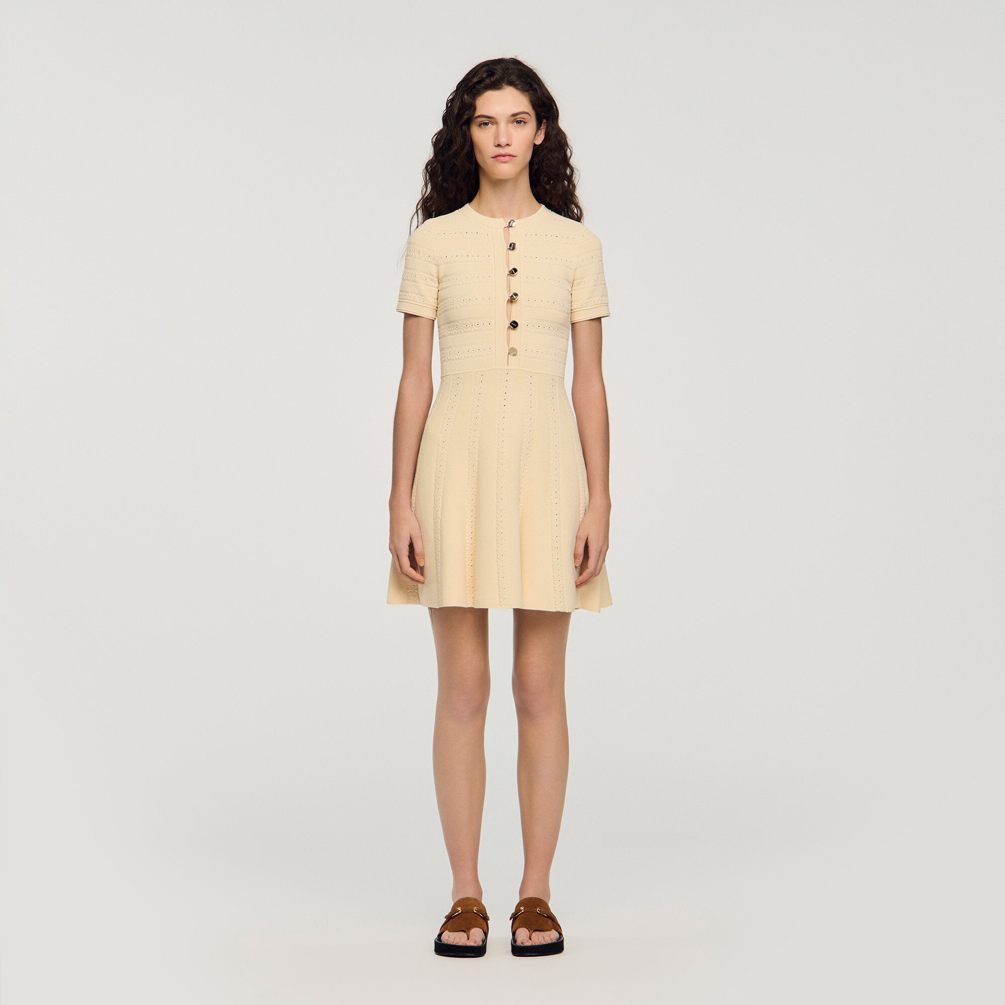 Blomstermönstrad tröja-minidress