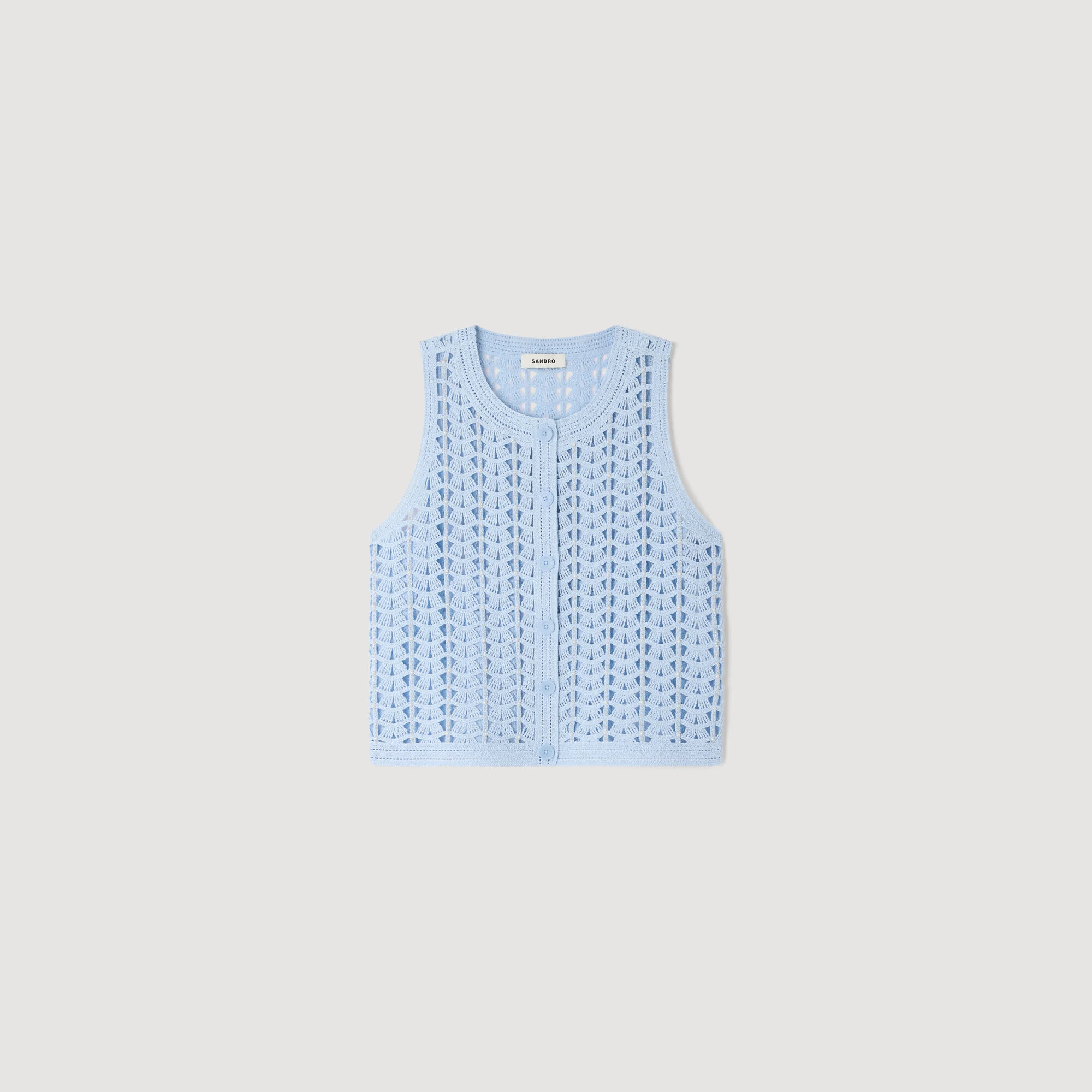 Beadad krochettopp